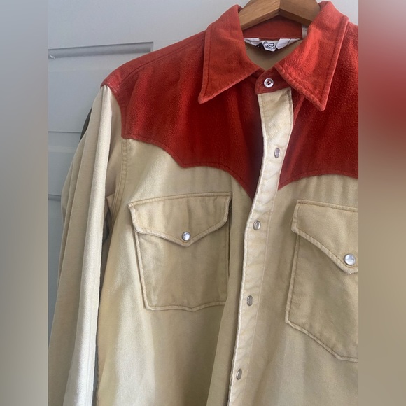 1970’s Vintage Woolrich 100% Cotton Pearl Snap Western Shirt Size Men’s Large 16 - Picture 4 of 9